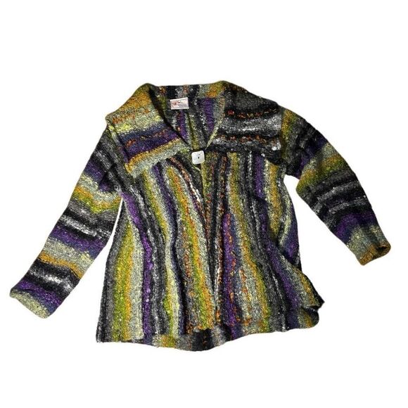 Vintage Bebhinn Marten Silk Mohair Wool Cardigan - L - Picture 3 of 9